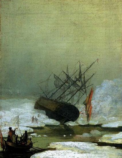 Caspar David Friedrich Wreck in the Sea of Ice oil painting image